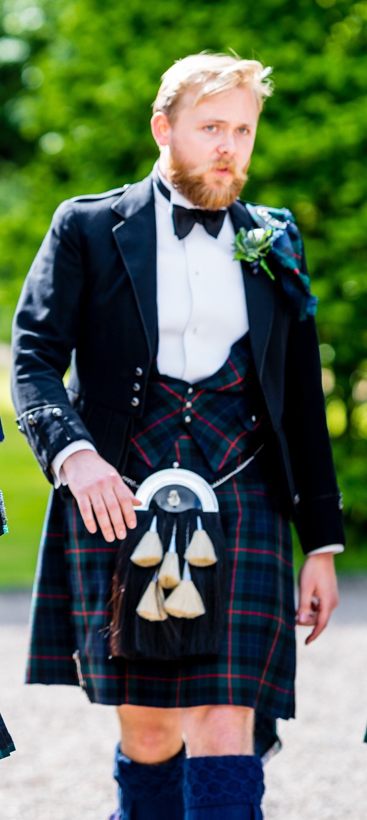 Prince Charlie jacket and vest as part of Highland dress